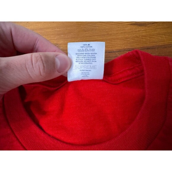 Supreme TMNT Raphael Bandana Shirt Mens Medium Red Teenage Mutant Ninja Turtle - Picture 5 of 6